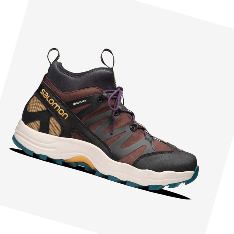 Salomon XA PRO 1 MID GORE-TEX Sneakers Herren Schokolade Schwarz | CLXQWEI-62