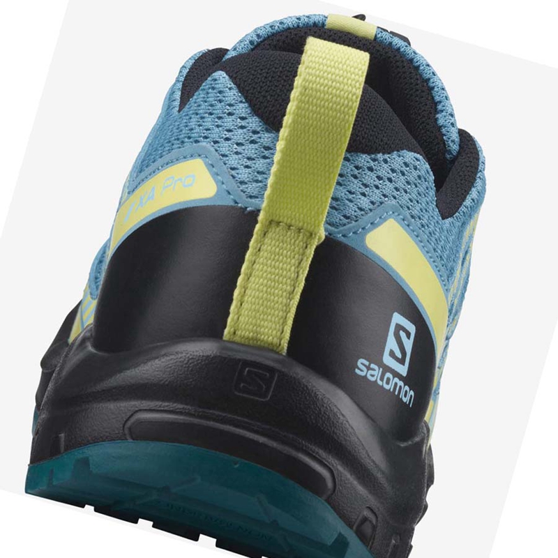 Salomon XA PRO V8 Wanderschuhe Kinder Blau | NRGIQUB-30