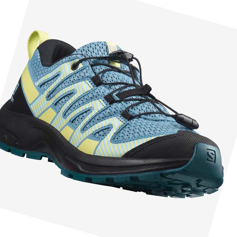 Salomon XA PRO V8 Wanderschuhe Kinder Blau | NRGIQUB-30