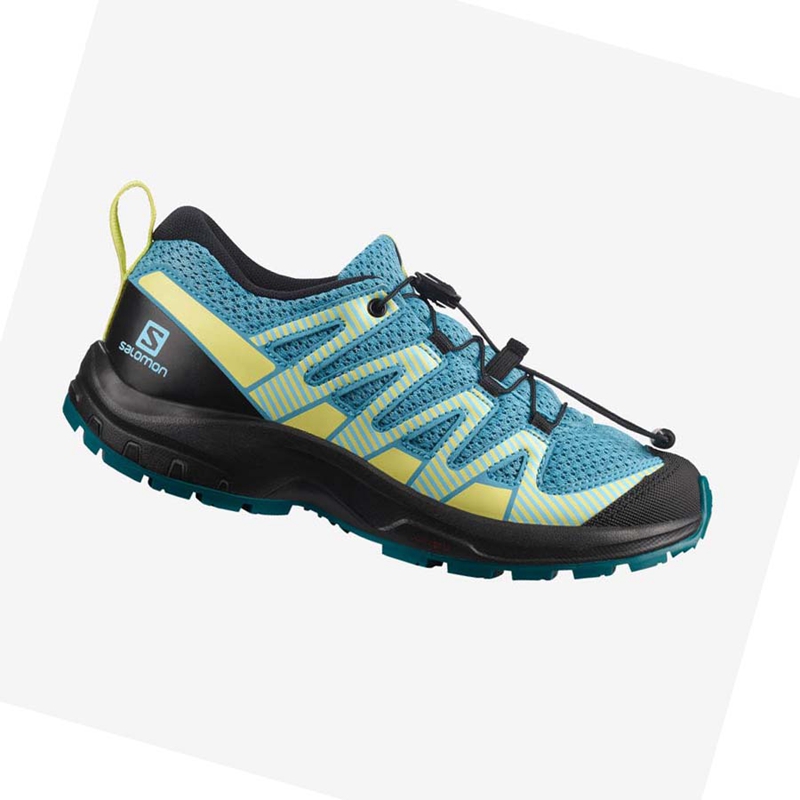 Salomon XA PRO V8 Wanderschuhe Kinder Blau | NRGIQUB-30
