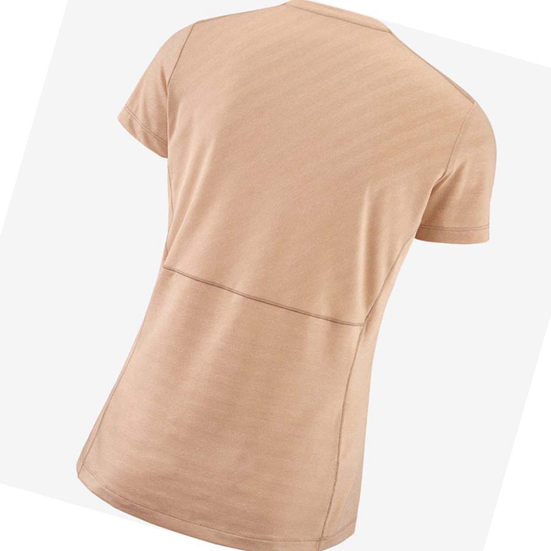Salomon XA TEE W T-shirts Damen Rosa | VNWCHLJ-08