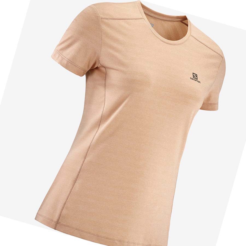 Salomon XA TEE W T-shirts Damen Rosa | VNWCHLJ-08