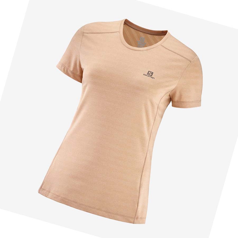 Salomon XA TEE W T-shirts Damen Rosa | VNWCHLJ-08