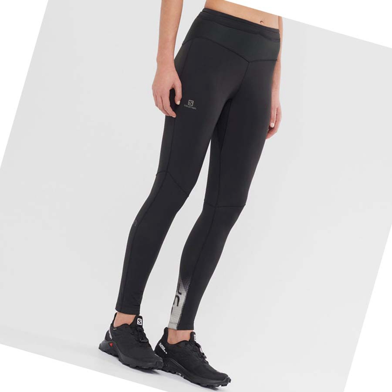Salomon XA WARM Hose Damen Schwarz | JWMFOAP-53