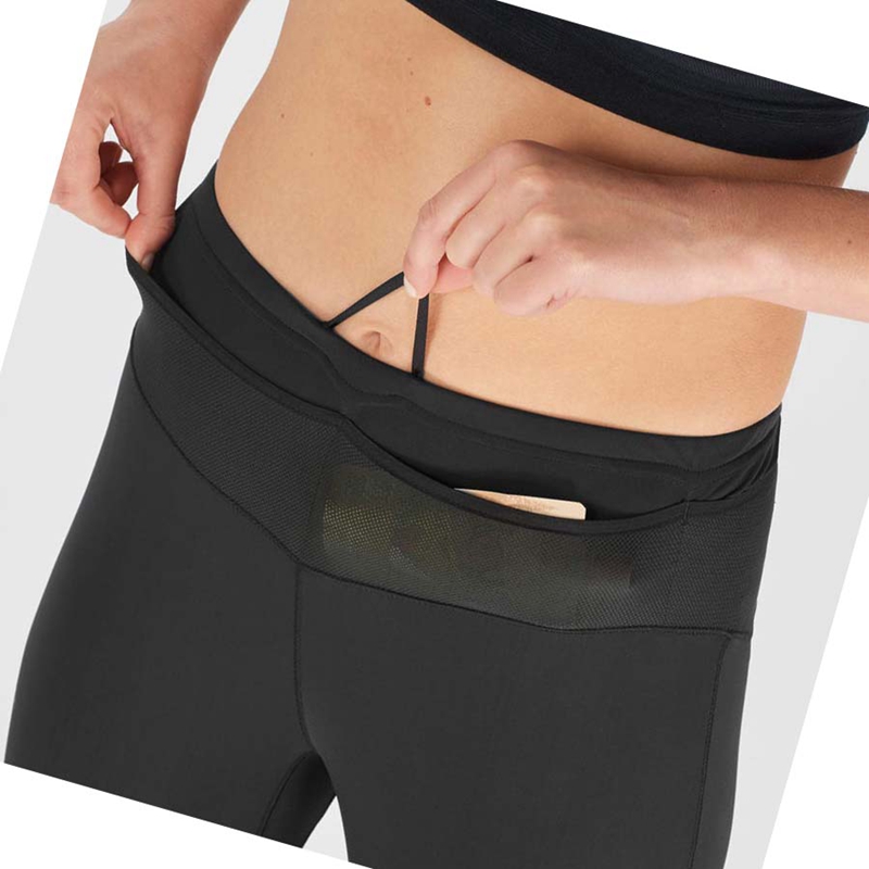 Salomon XA WARM Hose Damen Schwarz | JWMFOAP-53