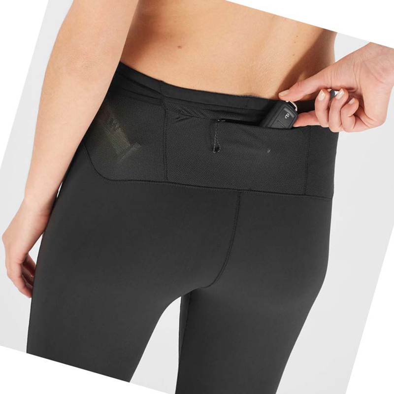 Salomon XA WARM Hose Damen Schwarz | JWMFOAP-53