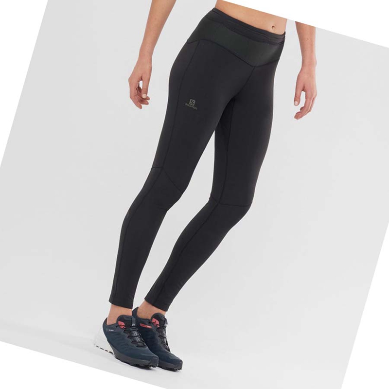 Salomon XA WARM Hose Damen Schwarz | TMCNUGV-19