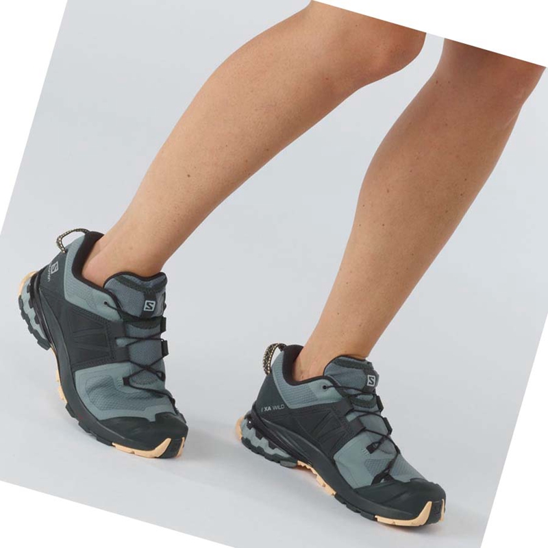 Salomon XA WILD Trailrunning Schuhe Damen Blau | QDSZBEY-48
