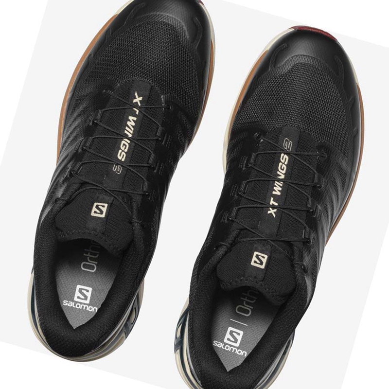 Salomon XT-WINGS 2 Sneakers Damen Schwarz Gelb | CGAJEPH-50