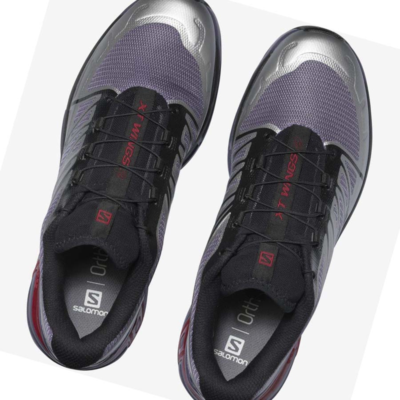 Salomon XT-WINGS 2 Sneakers Damen Silber Lila | UXAKEOW-94