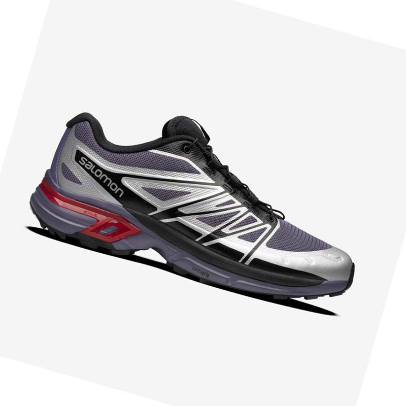Salomon XT-WINGS 2 Sneakers Damen Silber Lila | UXAKEOW-94