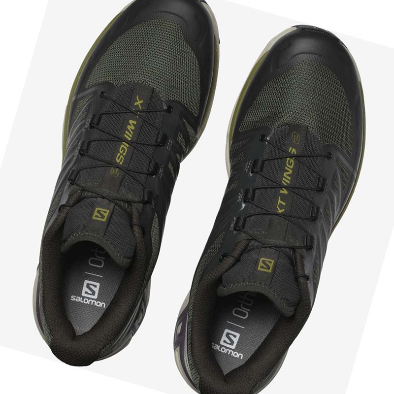 Salomon XT-WINGS 2 Sneakers Herren Schwarz Olivgrün | QOGHYPK-24