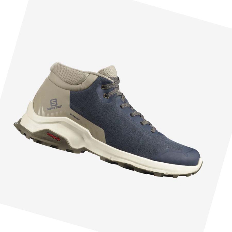 Salomon X REVEAL CHUKKA CLIMASALOMON™ WATERPROOF Winterstiefel Herren Braun | XCPELKU-86