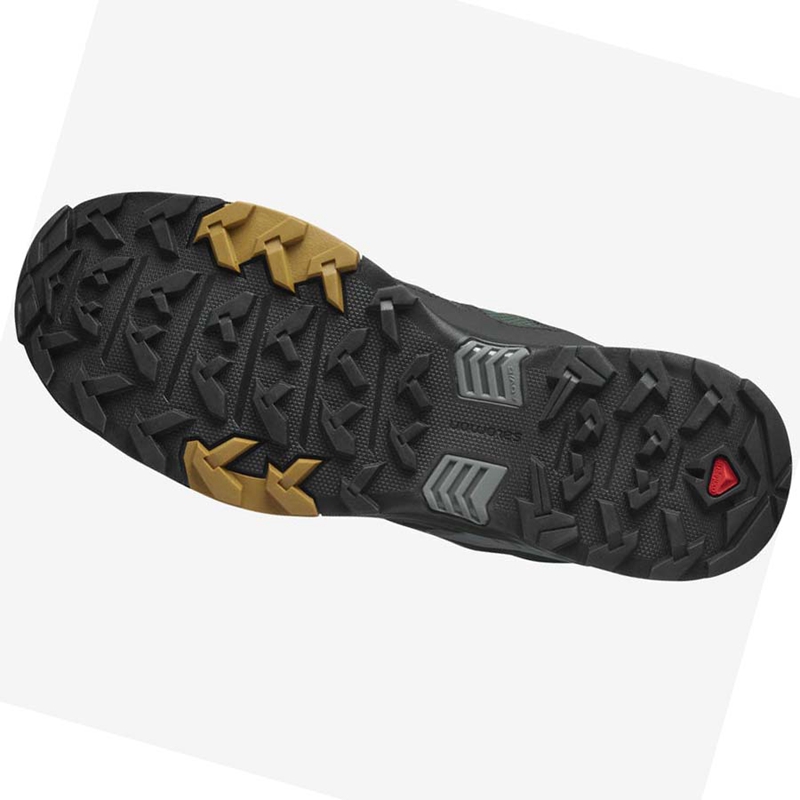 Salomon X ULTRA 4 MID GORE-TEX Wanderschuhe Herren Grün Schwarz | PXGYVQC-48