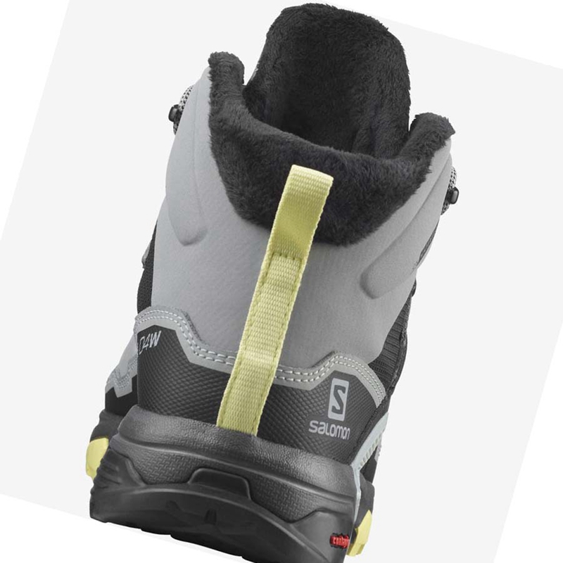Salomon X ULTRA 4 MID WINTER THINSULATE™ CLIMASALOMON™ Winterstiefel Damen Grau | HQZYWET-65