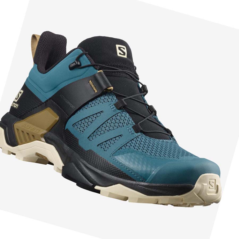 Salomon X ULTRA 4 Wanderschuhe Herren Aqua | QYWNAHP-41