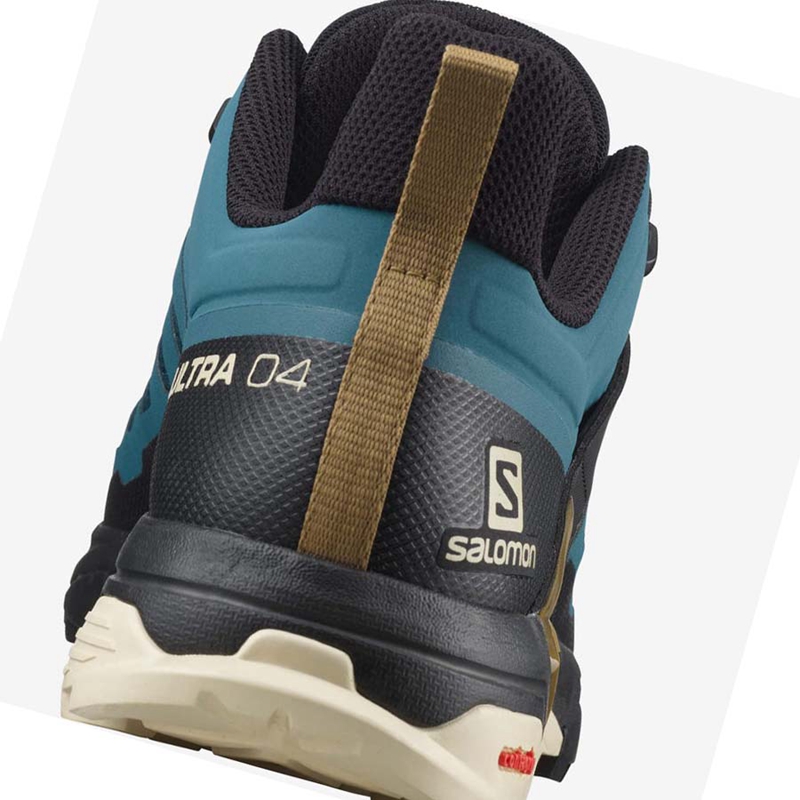 Salomon X ULTRA 4 Wanderschuhe Herren Aqua | QYWNAHP-41