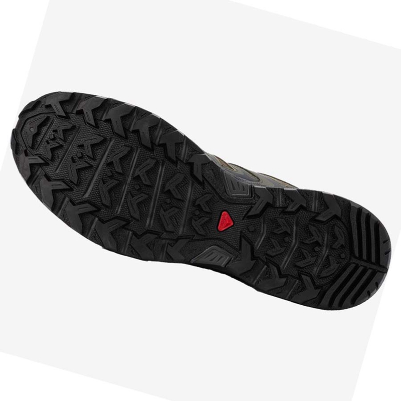 Salomon X ULTRA PIONEER CLIMASALOMON™ WATERPROOF Wanderschuhe Herren Olivgrün Schwarz | CDMPFBH-40