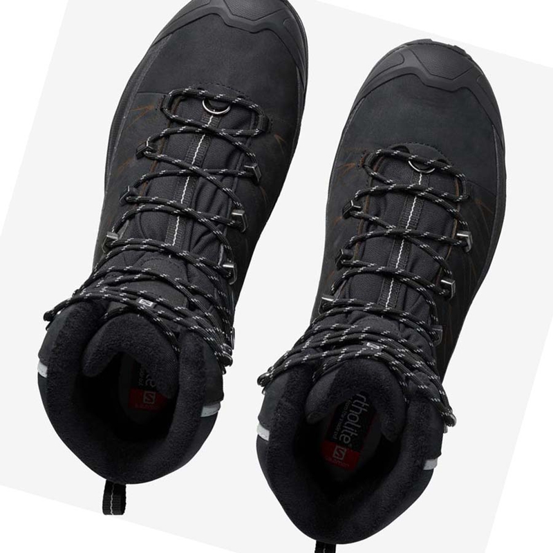 Salomon X ULTRA WINTER CLIMASALOMON™ WATERPROOF 2 Winterstiefel Herren Schwarz | WTFNYAC-12