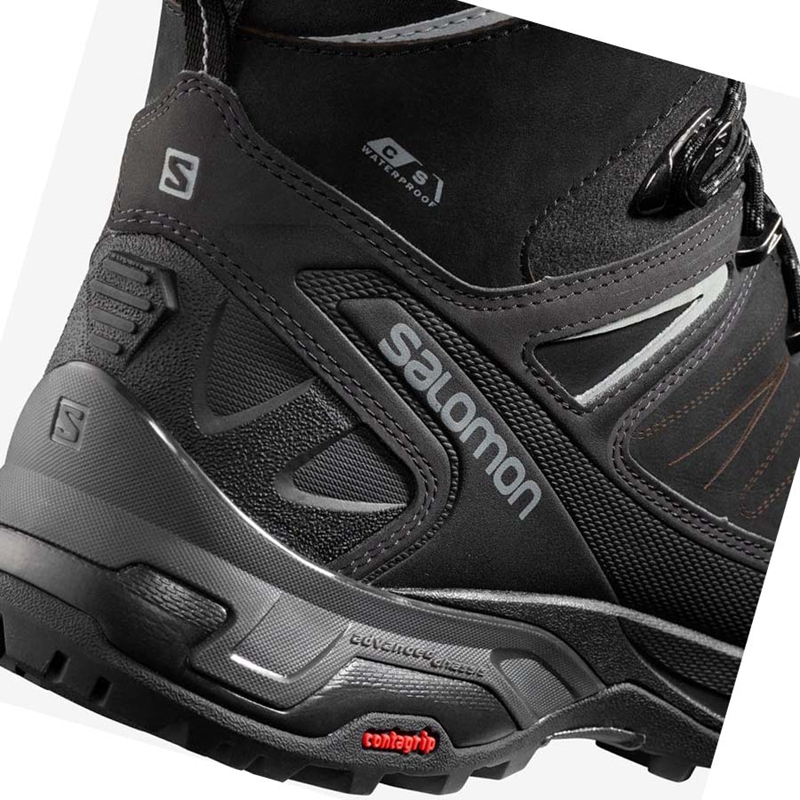 Salomon X ULTRA WINTER CLIMASALOMON™ WATERPROOF 2 Winterstiefel Herren Schwarz | WTFNYAC-12
