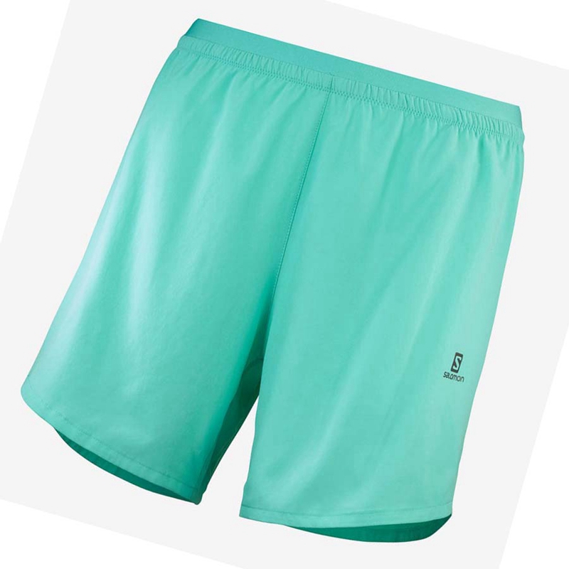 Salomon CROSS 5'' Kurze Hose Damen Blau | XGDJWEC-60