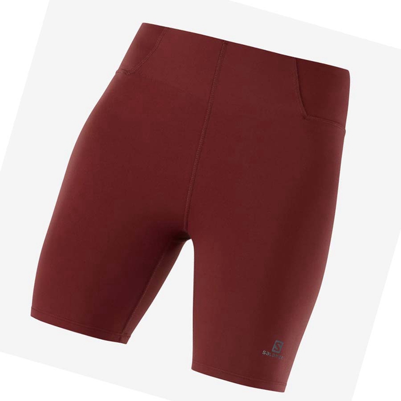 Salomon CROSS MULTI 7'' Kurze Hose Damen Rot | IANXYCV-83