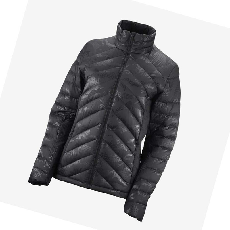Salomon ESSENTIAL XWARM DOWN INSULATED Jacke Damen Schwarz Schwarz | HOYZFKC-61