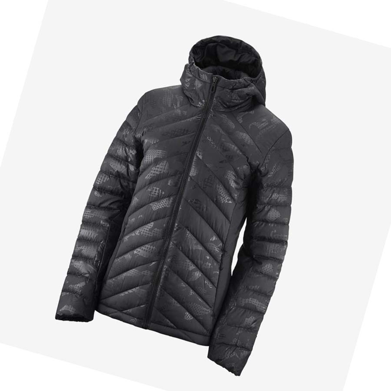 Salomon ESSENTIAL XWARM DOWN INSULATED Jacke Damen Schwarz Schwarz | LVJFZOB-70