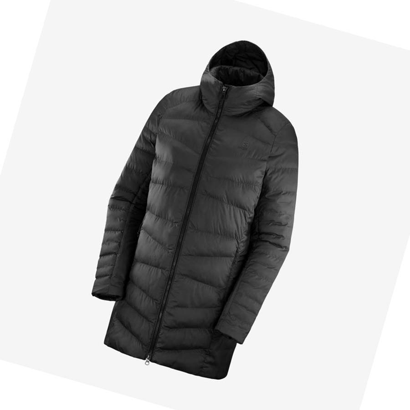 Salomon ESSENTIAL XWARM LONG INSULATED Jacke Damen Schwarz | YMWXRGK-18