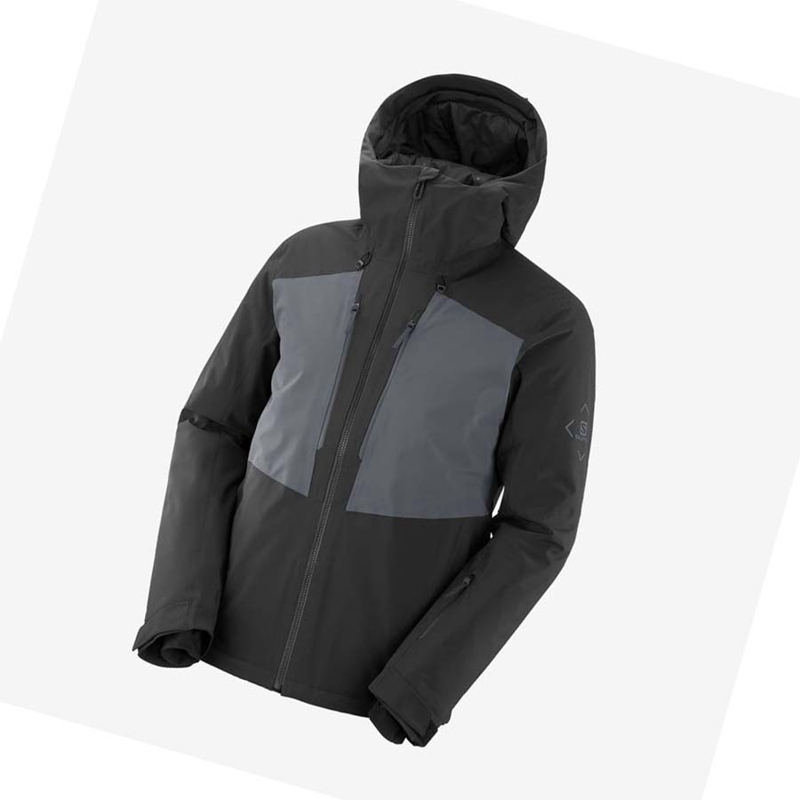 Salomon HIGHLAND Ski Skijacken Herren Schwarz | LSWEBOX-42
