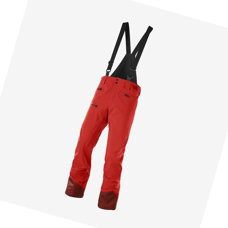 Salomon OUTLAW 3L Ski Hosen Herren Rot | PZTBFIS-95