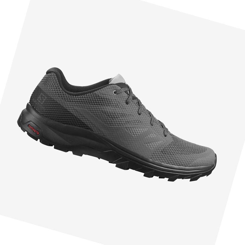 Salomon OUTLINE Wanderschuhe Herren Grau Schwarz | HEWIONX-02