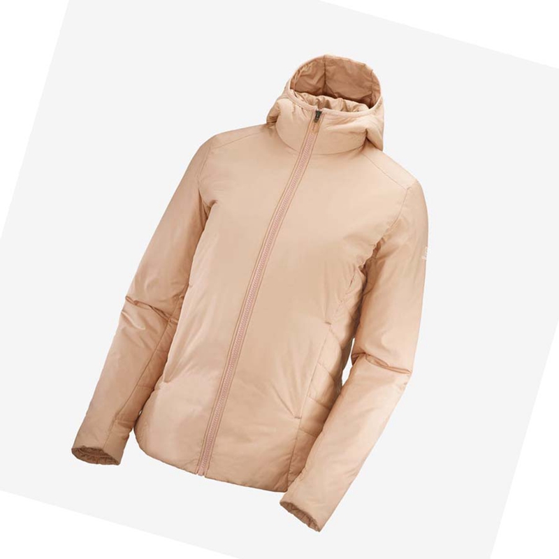 Salomon OUTRACK INSULATED Jacke Damen Rosa | WEMPKAV-09