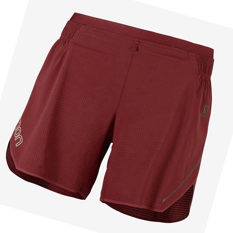 Salomon SENSE AERO 5'' Kurze Hose Damen Rot | BPNCVOF-72