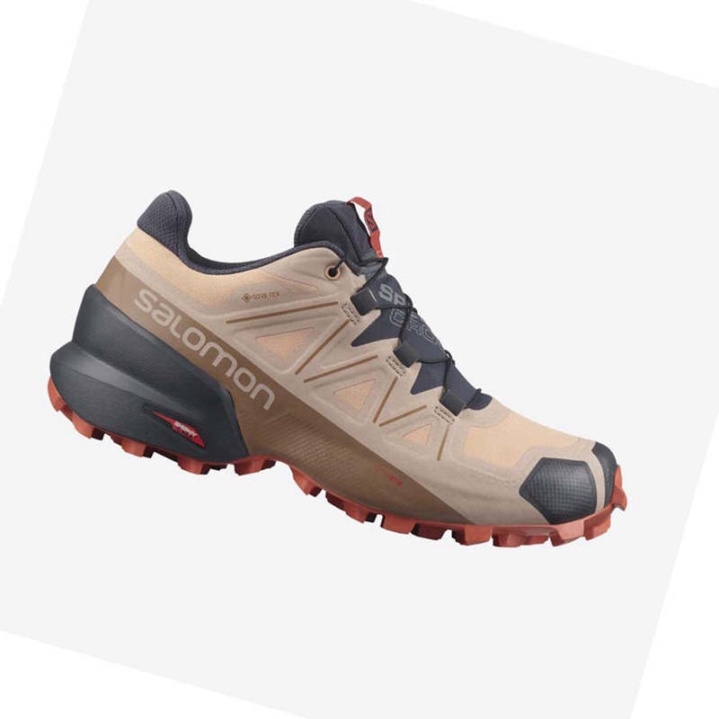 Salomon SPEEDCROSS 5 GORE-TEX Trailrunning Schuhe Damen Türkis | GKWOQZN-50