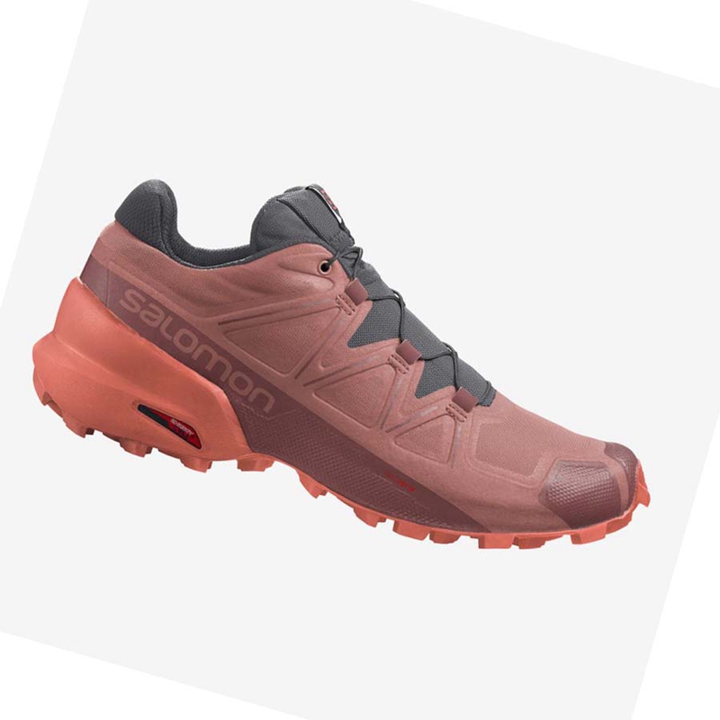 Salomon SPEEDCROSS 5 Trailrunning Schuhe Damen Orange | IOAYXJM-08