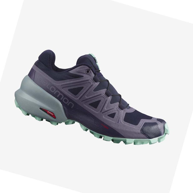 Salomon SPEEDCROSS 5 Trailrunning Schuhe Damen Lila | IWZJGSD-71