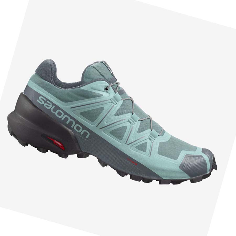 Salomon SPEEDCROSS 5 Trailrunning Schuhe Damen Grün | QPVSYZN-60