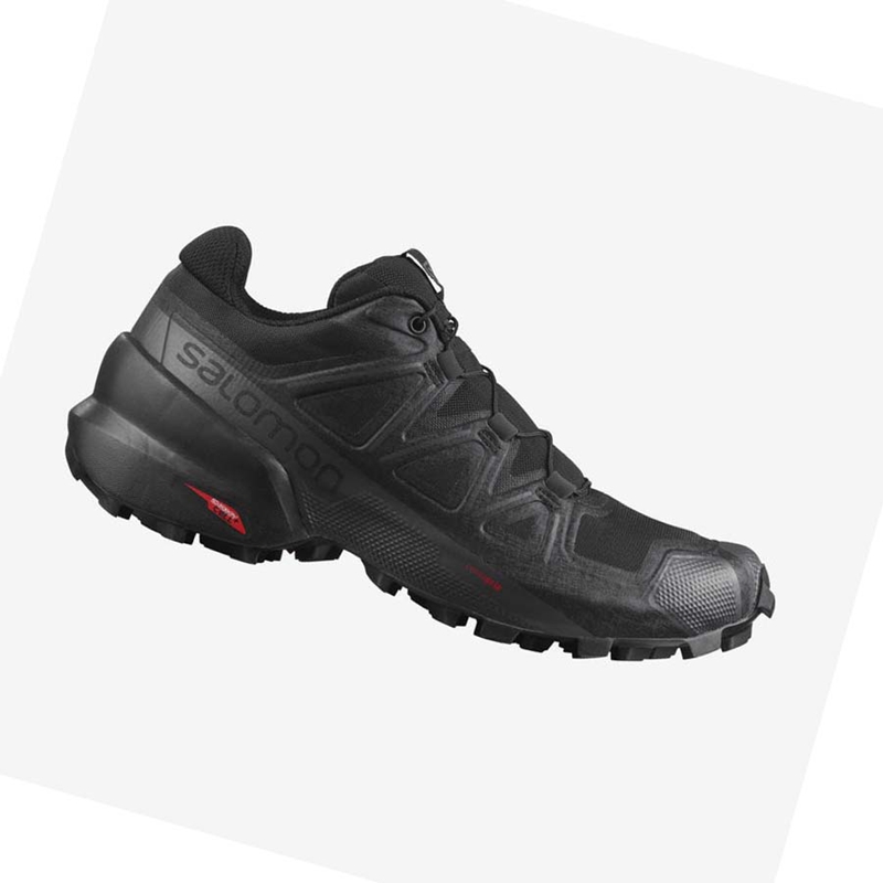 Salomon SPEEDCROSS 5 Trailrunning Schuhe Damen Schwarz | SIKDUYA-59