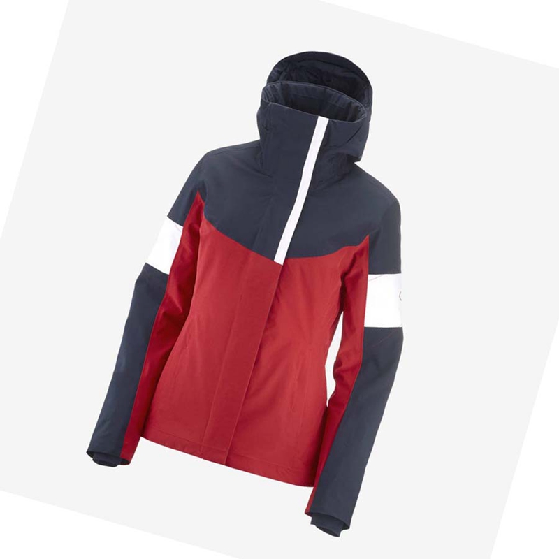 Salomon SPEED INSULATED Jacke Damen Rot | BGKFHTM-06
