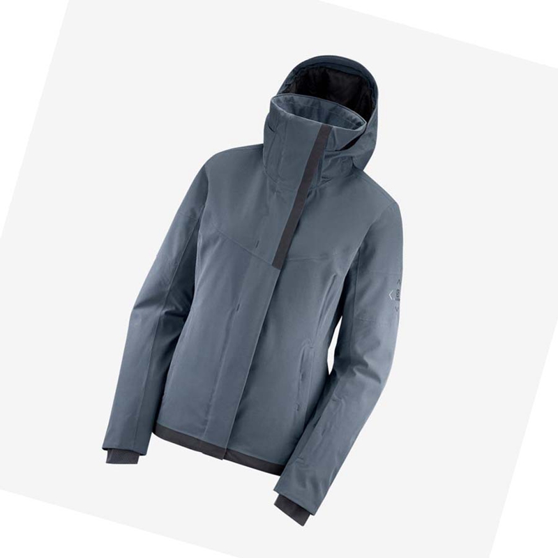 Salomon SPEED Skijacken Damen Silber | MJISUBQ-41