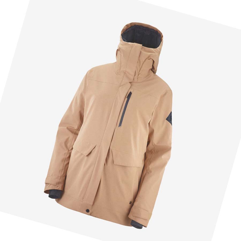 Salomon STANCE CARGO Skijacken Damen Rosa | QIFBYKN-07