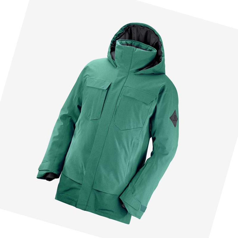 Salomon STANCE CARGO Skijacken Herren Grün | BNIVOJU-80