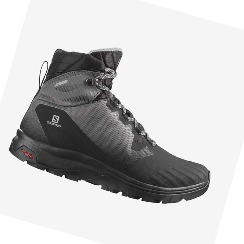 Salomon WoVAYA BLAZE THINSULATE™ CLIMASALOMON™ WATERPROOF Wanderschuhe Damen Schwarz | PFUXBVY-98